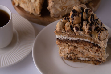 photo of a cut piece of cake
