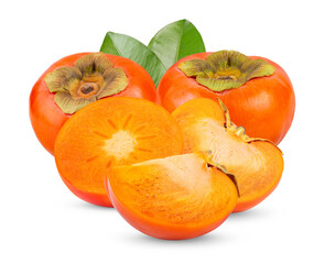 Persimmons isolated on transparent png