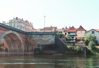 Bergerac, medieval town on the banks of river Dordogne, once prosperous town thanks to river trade....
