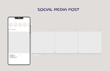 Social media post template
