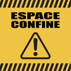 Logo espace confiné. © Scriblr