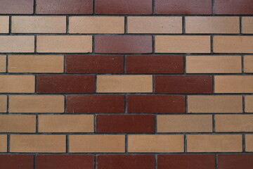 Obraz premium Creative colorful brick pattern wall background, vintage brick wall texture