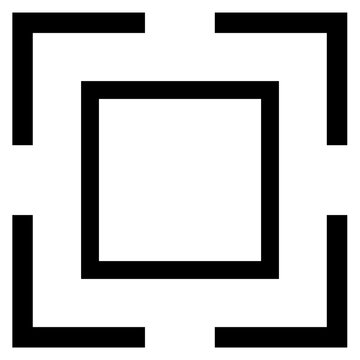 Corner design frame icon 