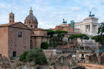 Fototapeta premium View of the Roman Forum