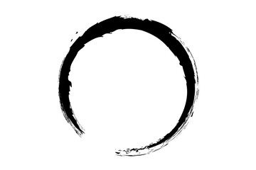 黒の筆丸のイラスト