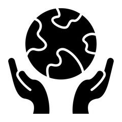 Earth Glyph Icon