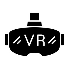 Vr Glasses Glyph Icon