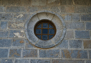 Simple rose window of a hermitage