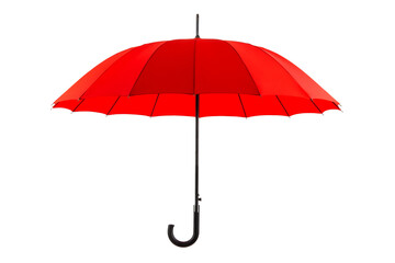 large red umbrella-cane, isolate on a white background - Powered by Adobe