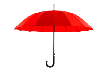 Fotobehang large red umbrella-cane, isolate on a white background © Елена Челышева
