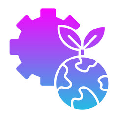 Ecosystem Glyph Gradient Icon