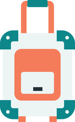 luggage illustration in minimal style