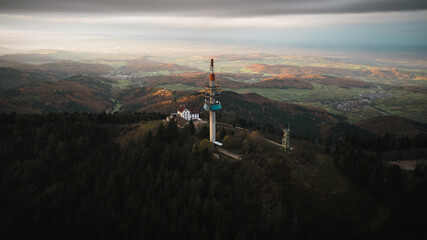 Sendeturm im Schwarzwald