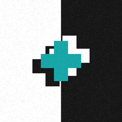 Decorative abstract colorful geometric figures slice shadow background illustration