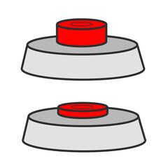 Clip art of red button