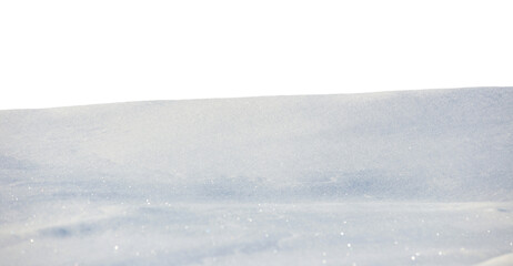 Fototapeta na wymiar white snow in daylight, background, isolate on transparent background