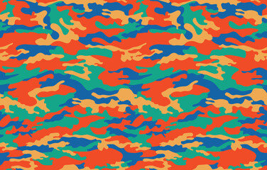 Modern fashionable camouflage pattern, vector illustration, print .Seamless vector wallpaper