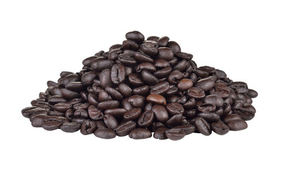 coffee beans on transparent png