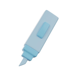 Marker 3d education school icon object