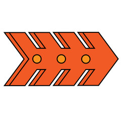 trendy arrow geometric