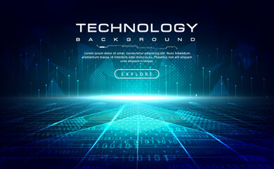 Digital technology speed connect blue green background, cyber nano information, abstract communication, innovation future tech data, internet network connection, Ai big data, line dot illustration 3d