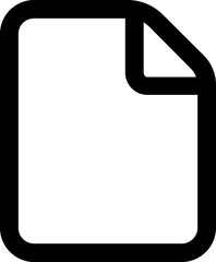 Document simple outline icon