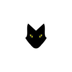 Cat icon. Simple style poster pet shop big sale background symbol. Cat brand logo design element. Cat t-shirt printing. Vector for sticker.