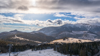 snow covered tatra mountains in winter, slovakia © Tomasz