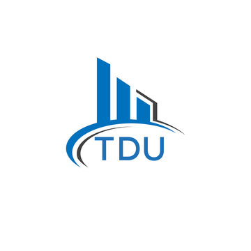 TDU letter logo. TDU blue image. TDU Monogram logo design for entrepreneur and business. TDU best icon.	
