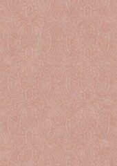Hand-drawn abstract seamless ornament. Light semi transparent pale pink on a pale pink background. Paper texture. Digital artwork, A4. (pattern: p08-2e)