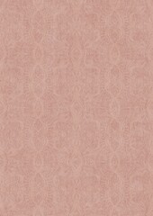 Fototapeta premium Hand-drawn abstract seamless ornament. Light semi transparent pale pink on a pale pink background. Paper texture. Digital artwork, A4. (pattern: p09e)