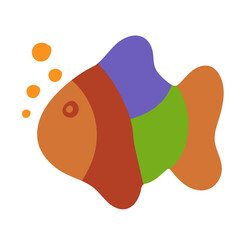 colorfull fish sea animal