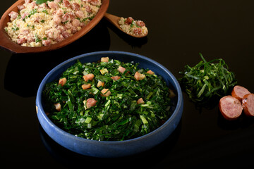 sautéed cabbage with bacon typical Brazilian food 