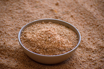 Dry version of tarhana soup made in Turkey