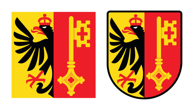 Coat of arms and flag of Geneva