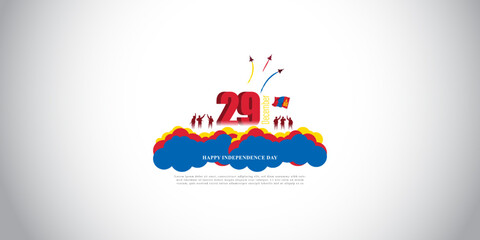 Vector illustration of happy Mongolia independence day