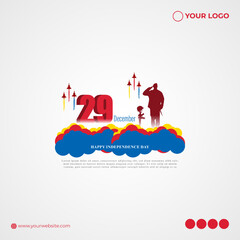 Vector illustration of happy Mongolia independence day