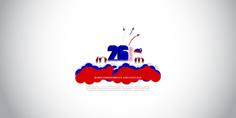 Vector illustration of happy Slovenia independence day