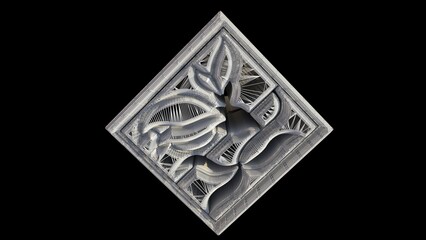 Fototapeta premium 3D Illustration of the façade of an architectural structure. Architects, Modelers, Builders, Planners, Artists, and Designers must see in highest dimensions for details in its structural buildup.