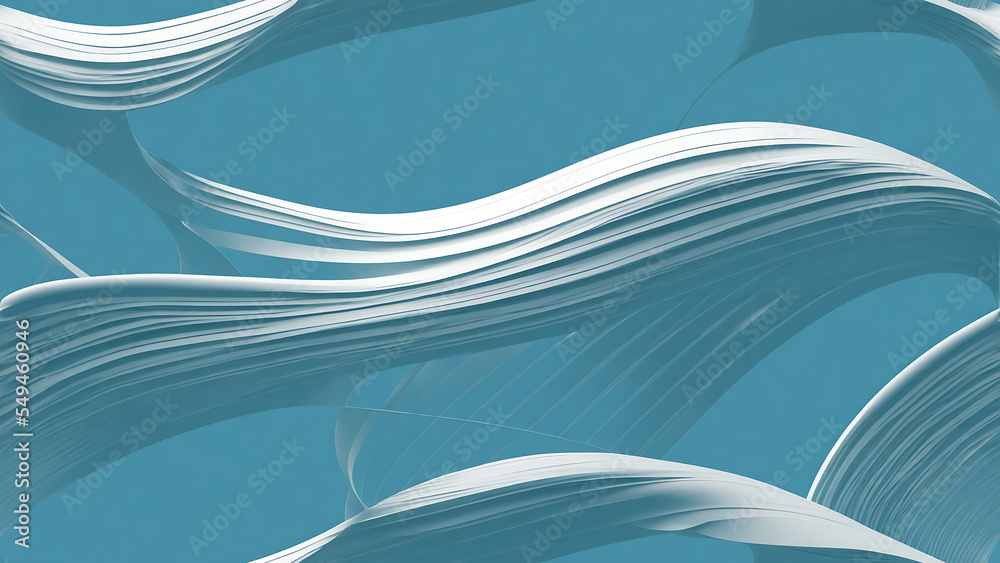 Poster abstract curved 3d forms. backdrop with copy space, graphic elements for design layout. perfect for 