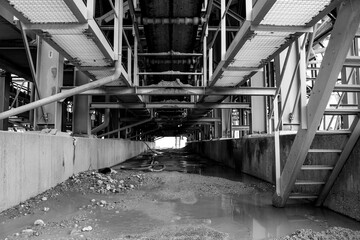 industrial plant of a sand and stone mine