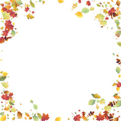 Leaves Falling Autumn Foliage Chaotic Leaf Flying