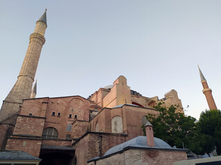 Fototapeta na wymiar Hagia Sophia back into a Mosque