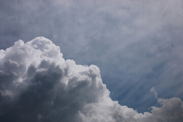 Summer blue sky cloud gradient light white background. Beauty clear cloudy in sunshine calm bright winter air bacground. Gloomy vivid cyan landscape in environment day horizon skyline view spring wind