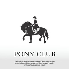 Pony equestrian logo design idea