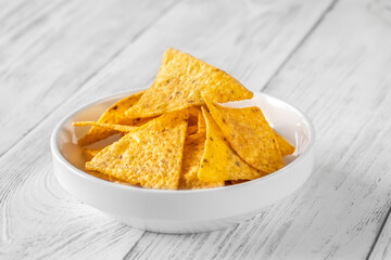 Bowl tortilla chips