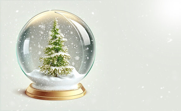 Christmas snow glass winter ball