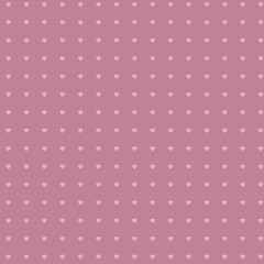 Pink background with hearts pattern. Heart background