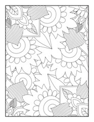 Mandala Coloring Pages, Pattern Coloring Page, Adult Coloring Page.