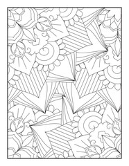 Fototapeta premium Mandala Coloring Pages, Pattern Coloring Page, Adult Coloring Page.